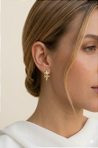 Brinco Argola com Fecho Click – Inspirado na Alta Joalheria