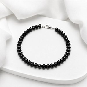 Pulseira Prata 20cm Balão Hematita