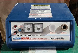 Máquina de flocagem modelo evolution (recondicionada)