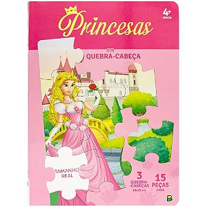LIVRO QUEBRA-CABEÇA PRINCESAS
