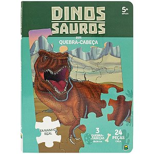 LIVRO QUEBRA-CABEÇA DINOSSAUROS