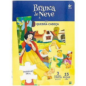 LIVRO QUEBRA-CABEÇA BRANCA DE NEVE