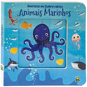 LIVRO QUEBRA-CABEÇA: ANIMAIS MARINHOS