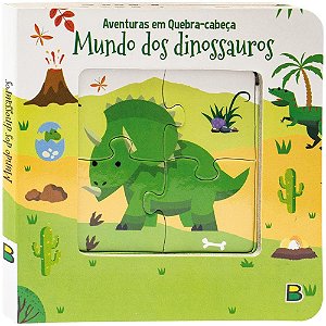 LIVRO QUEBRA-CABEÇA: MUNDO DOS DINOSSAUROS