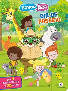 Livro Quebra-cabeça com 20 peças Mundo Bita - Livro com quebra-cabeça