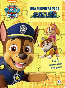 Livro Quebra-cabeça Patrulha Canina - Uma surpresa para Chase