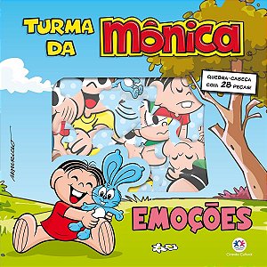 Livro Com Quebra Cabeça Turma Da Mônica - Emoções