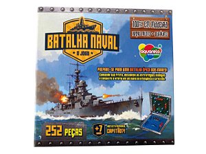 Jogo de Batalha Naval em Madeira – Aquarela Brinquedos | 252 Peças