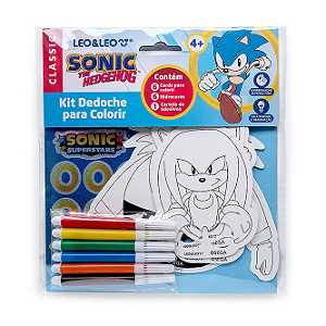 KIT DEDOCHE PARA COLORIR SONIC
