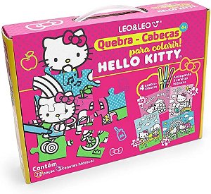 QUEBRA-CABEÇA 4 EM 1 PARA COLORIR HELLO KITTY