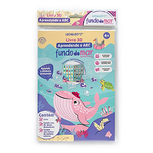 LIVRO 3D APRENDENDO O ABECEDÁRIO FUNDO DO MAR
