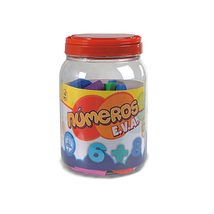 POTE NÚMEROS EM EVA - 25 PÇS