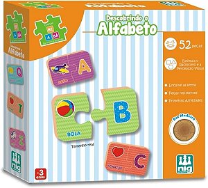 DESCOBRINDO O ALFABETO  - 52 PEÇAS