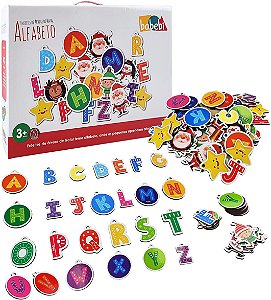 ENFEITES DE ÁRVORE DE NATAL ALFABETO BABEBI