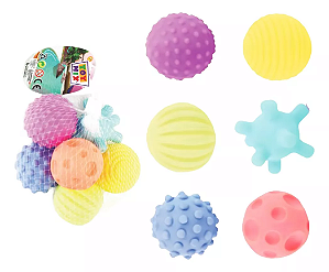 ESFERAS TEXTURAS PARA BANHO - 6 UNIDADES