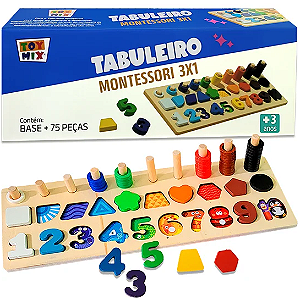 TABULEIRO MONTESSORI 3X1