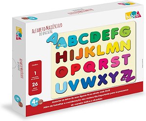 ALFABETO MAIÚSCULO DE ENCAIXE BABEBI