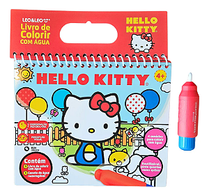 Livro de Colorir com Água Hello Kitty Reutilizável Infantil Educativo