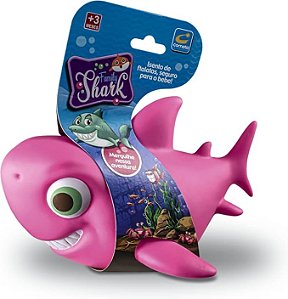 Brinquedo de Banho Tubarão Baby Shark Infantil Vinil Macio