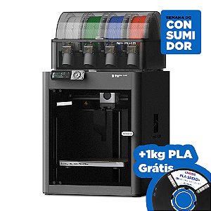 Impressora 3D - Bambu Lab P1S + AMS (Combo) + 1kg PLA Speed+ Branco Pérola