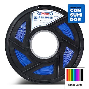 Filamento ABS Speed+ GTMax3D 1.75mm - 1kg - Várias Cores