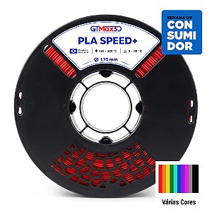 Filamento PLA Speed+ GTMax3D 1.75mm - 1kg - Várias Cores