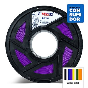 Filamento PETG GTMax3D 1.75mm - 1kg - Várias Cores