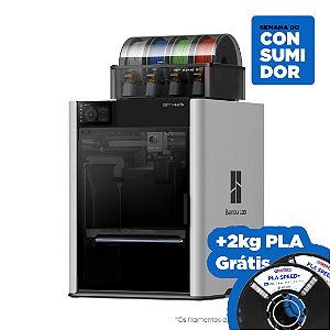 Impressora 3D - Bambu Lab H2S + AMS 2 (Combo) + 2kg PLA Speed+ Branco Pérola