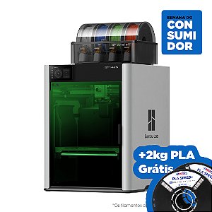 Impressora 3D - Bambu Lab H2S Laser 10W + AMS 2 (Combo) + 2kg PLA Speed+ Branco Pérola