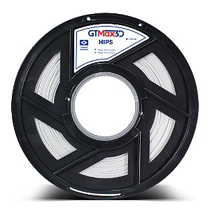 Filamento HIPS 1.75mm GTMax3D - 1kg Natural