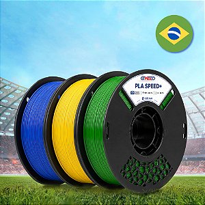 Kit Filamento PLA Speed+ GTMax3D 1.75mm - 3kg - Brasil