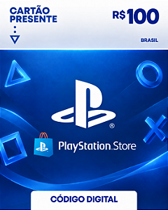 Cartão Playstation Store Brasil Psn Card 100 Reais