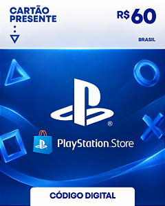 Cartão Playstation Store Brasil Psn Card 60 Reais