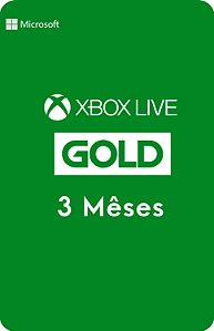 Xbox Live Gold - 3 meses