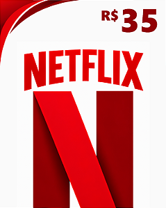 Netflix Cartão Presente R$ 35 Código de Resgate