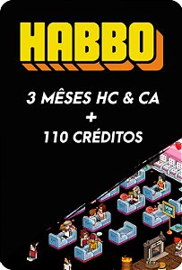 HABBO - 3 MÊSES DE HC & CA + 110 CRÉDITOS
