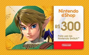Nintendo E-shop Gift Card R$300