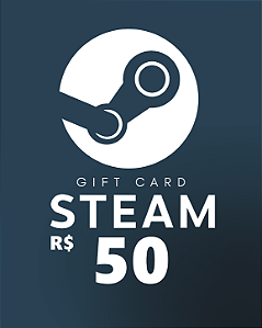 Cartão Steam R$50 Código de Resgate Digital