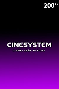 Gift Card Cinesystem - Código de Resgate R$200