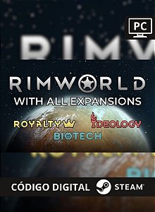 RimWorld with all expansions Steam Código de Resgate digital