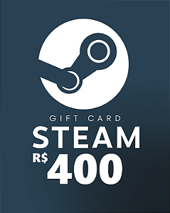 Cartão Steam R$400 Código de Resgate Digital