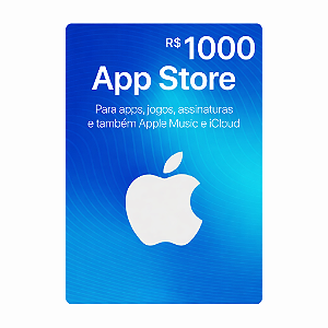 Gift Card App Store 1000 Reais - Código Digital