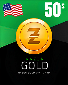 Gift Card Razer Gold - Código de Resgate $50 Dólares