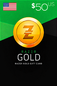 Gift Card Razer Gold - Código de Resgate $50 Dólares