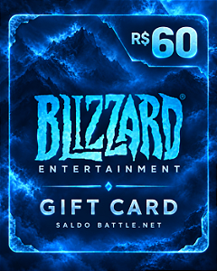 Cartão Blizzard R$60 Código de Resgate Digital
