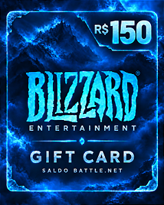 Cartão Blizzard R$150 Código de Resgate Digital