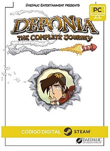 Deponia: The Complete Journey PC CD-KEY Steam Código De Resgate Digital