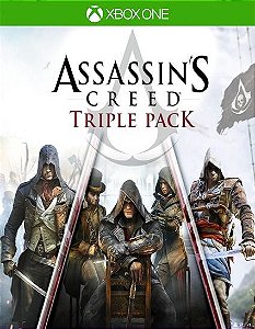 Pack triplo Assassin's Creed: Black Flag, Unity, Syndicate