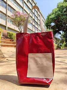 Bolsa Tulipa Bordô