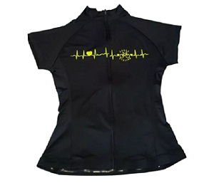 Camisa Feminina Manga Curta Basic Amarelo Flúor